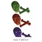Beistle; 12 Pack Bulk Halloween Glittered Plastic Skull/Bones 3 Piece Set; Category:Halloween Party Supplies; Image:5